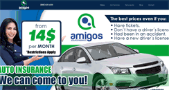 Desktop Screenshot of amigossegurosinsurance.com